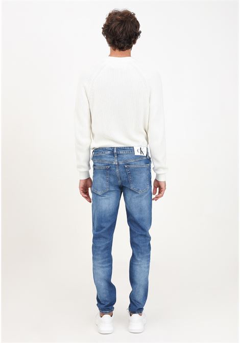 Slim Tapered jeans in blue denim for men CALVIN KLEIN JEANS | J30J3258891A41A4